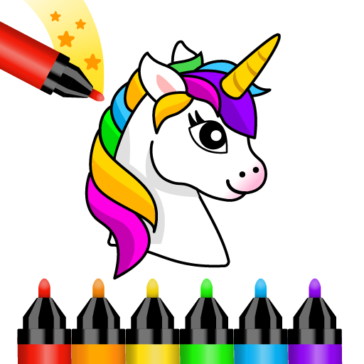 Girls Coloring Book Magic icon