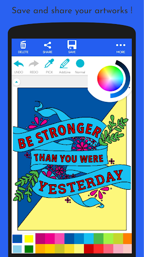 Inspiring Quotes Coloring Book Screenshot 3 - AppWisp.com