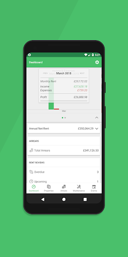 Android application Re-Leased Landlord screenshort