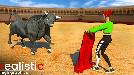 Captura 3 Angry Wild Bull Attack Game 3d android