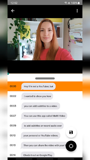 Android application MeMi Video Subtitle Translate screenshort