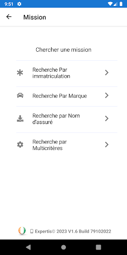 Android application Reparex CIV screenshort