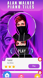 Captura de Pantalla 1 Piano Tiles: Alan Walker EDM android