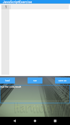 Android application JSExercise screenshort