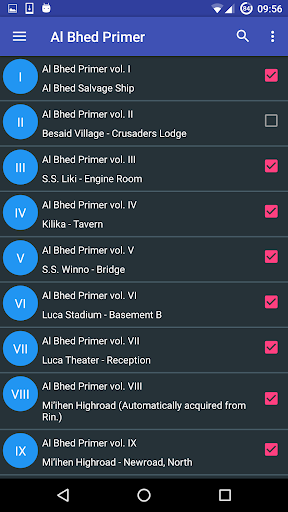 Checklist for FFX Screen 2
