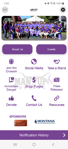 Android application Man Up Crusade screenshort