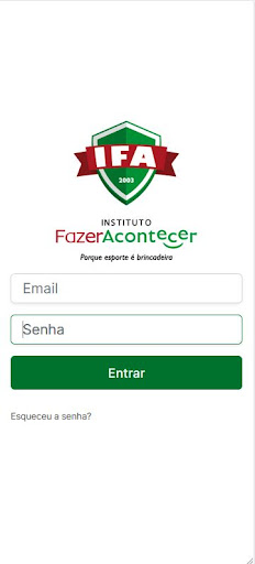 Android application Instituto Fazer Acontecer screenshort