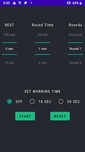 Android application Simple Boxing Timer screenshort