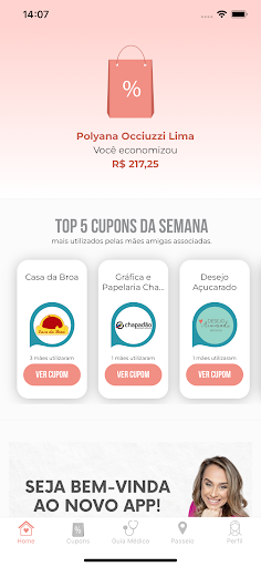Android application Clube Mães Amigas screenshort