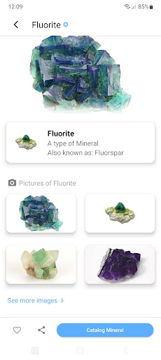 GeoCrystal: Minerals Guide Screen 3