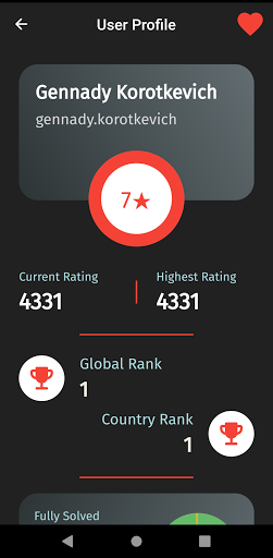 CodeChef Peek - Profile Search Screen 3