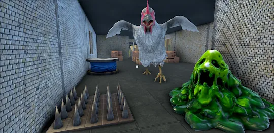 Evil Chicken: Scary Escape