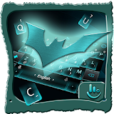 Neon Metallic Bat Keyboard Theme icon