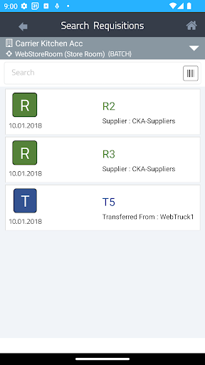 SupplyWare Screen 3