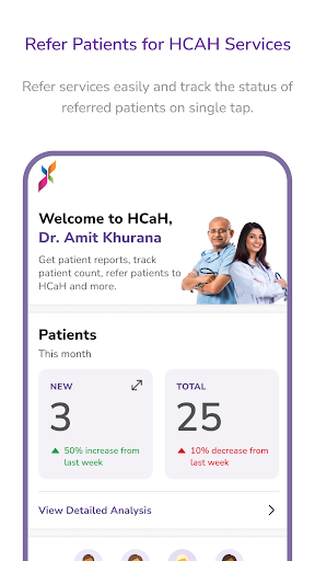 Android application HCAH Doctor screenshort