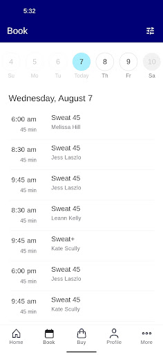Club Sweat Fitness Screen 2