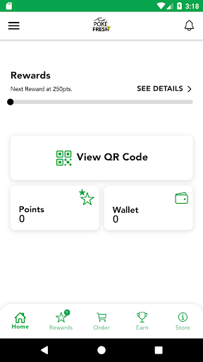 Android application Poke Fresh Rewards screenshort