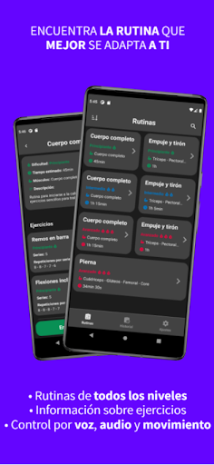 Android application VoCalist - Calistenia por voz screenshort