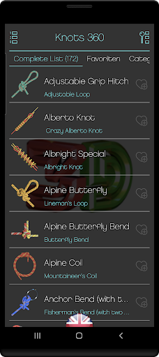 Android application Knots 360 Pro ( 3D ) screenshort