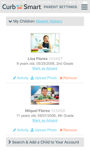 CurbSmart Parent Screen 3