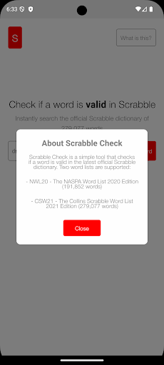 Scrabble Checker App