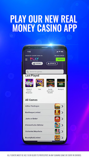 Android application PlayFallsview Casino by MGE screenshort