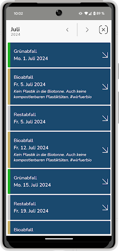 Abfall-App Neustadt Weinstraße Screen 2