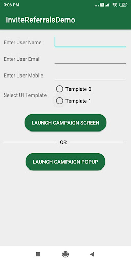 InviteReferrals Demo Screen 3