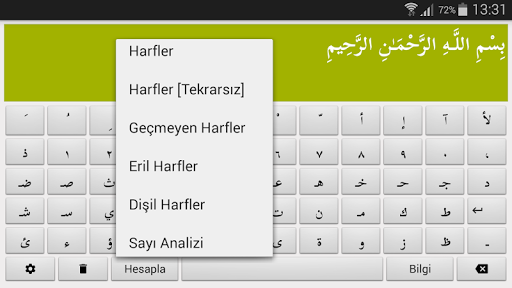 Ebced Hesaplama Screen 2