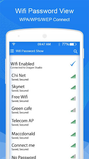 Android application Wifi Password Key Show screenshort