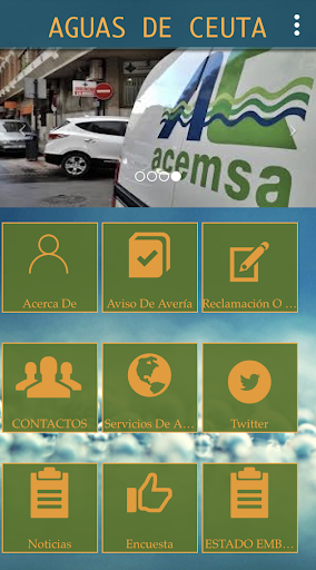 Android application AGUAS DE CEUTA screenshort