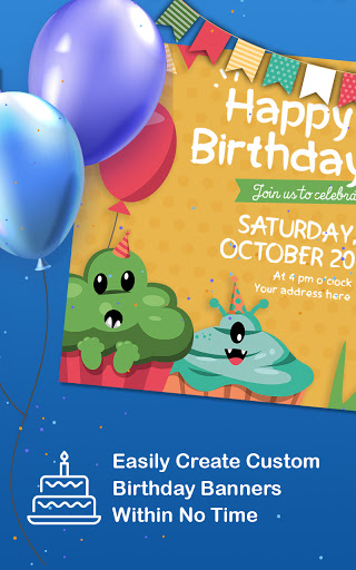 Android application Custom Birthday Banners Print screenshort