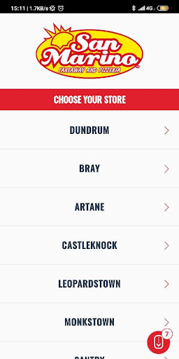 San Marino Takeaway Screen 2