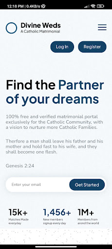 Android application Divine Weds screenshort