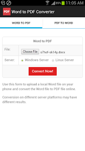 Word to PDF Converter Screenshot