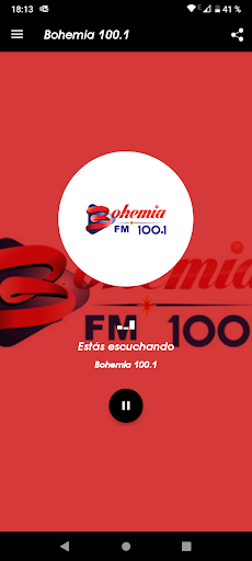 Bohemia 100.1 Screen 3