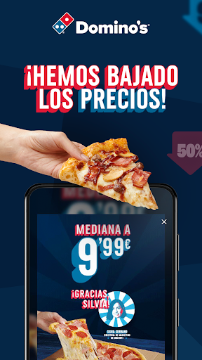 Android application Domino’s Pizza España. screenshort