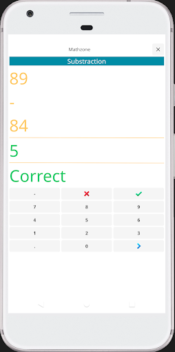 Android application Mathzone screenshort