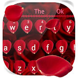 Red rose petals Keyboard icon