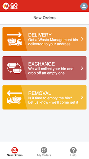 Android application Waste Management GOBuild screenshort