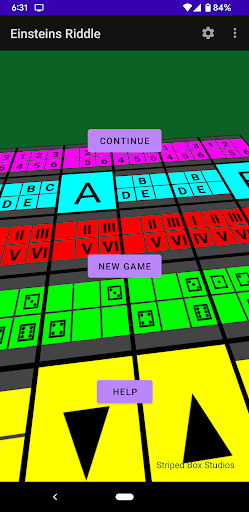Android application Einstein's Riddle screenshort