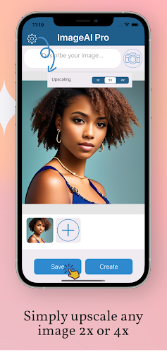 Screenshot of ImageAI - AI Art Generator