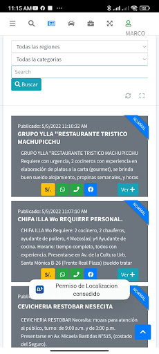 WillakuyApp - tu red de avisos Screen 2