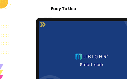 Android application UBIQHR® Smart Kiosk screenshort