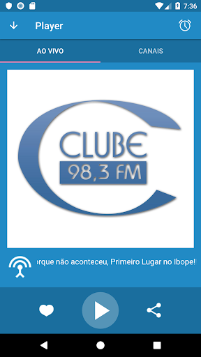 Android application Rádio Clube de Lages screenshort