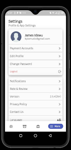 SDP Vendors app Screen 3