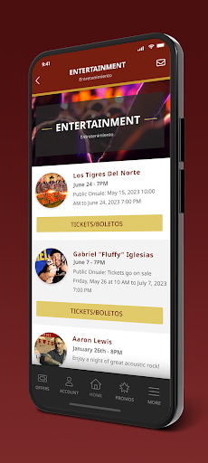 Android application Eagle Mountain Casino screenshort
