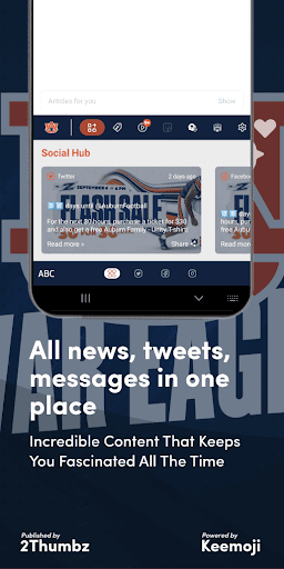 AUBURN TIGERS Social Hub Stic