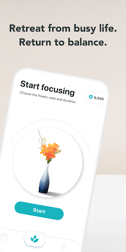 Unplug:Floral Pomodoro Screen 2
