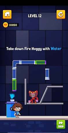 Huggy Water Pipe Puzzle - Screenshot 3